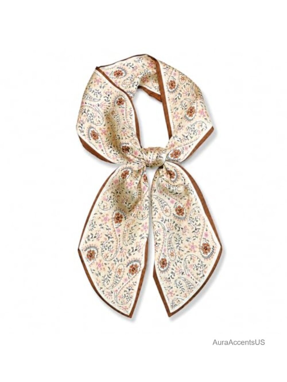 Satin Long Scarf for Women - Versatile Neck, Hair & Handbag Accessory